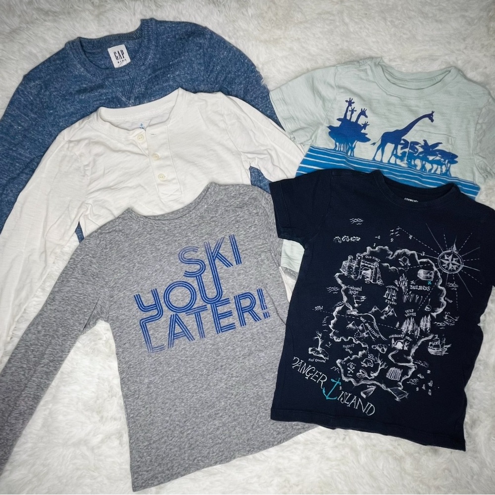 🔥Gap/JCrew 5 Piece LOT!          Sizes 4-5 Shirt Set